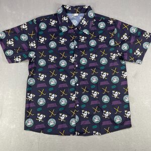 Anaheim Ducks 30th Anniversary Mighty Button Up Shirt XL Unisex Vida Divina